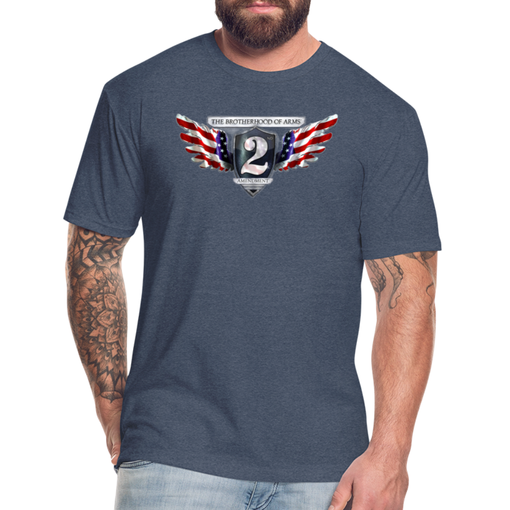 The Brotherhood of Arms Fitted Cotton/Poly T-Shirt - heather navy